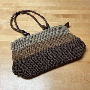 Colorblock Crochet Purse EUC. Preloved